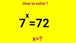 Solving An Easy Exponential Equation  Find x [upl. by Marsha655]