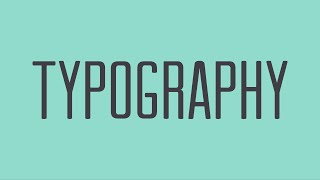 Beginning Graphic Design Typography [upl. by Yessac]