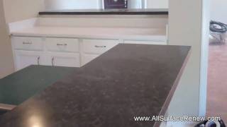 Transforming the Color of Old Corian Counters by Resurfacing [upl. by Nnahsal471]