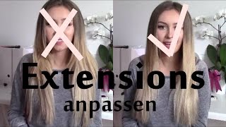 Extensions perfekt anpassen Passend schneiden und Tipps ❤️ [upl. by Katsuyama576]