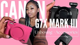 Canon G7X Mark iii Unboxing  Accessories The Ultimate Guide to This Camera [upl. by Edialeda]