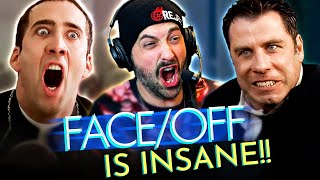 FACE OFF 1997 MOVIE REACTION FIRST TIME WATCHING Nicolas Cage  John Travolta [upl. by Elockcin]