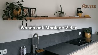 Houtze Montage Video  Zwevende Wandplank [upl. by Seuqram]