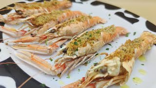 scampi gratinati ricetta facile e veloce [upl. by Enahsed]