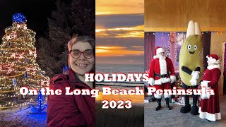 Holidays at the Beach  Lights and Events on the Long Beach Peninsula WA 2023 lights christmas [upl. by Nikos]