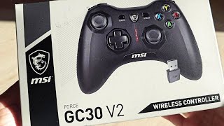 MSI Force GC30 V2 unboxing wireless controller [upl. by Annemarie]