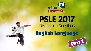 PSLE 2017 Discussion Questions English Language Part 1 [upl. by Teague]