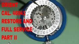 Fixing and Servicing Orient Automatic 1970s Vintage Watch Cal 46941 Part II [upl. by Nywled678]