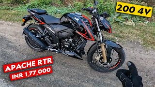 2024 TVS Apache RTR 200 4V Ride Review  New Update is Required [upl. by Sybil]