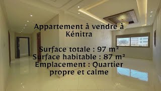 Appartement à vendre à Kénitra  2 Chambres 97m² [upl. by Dielu]