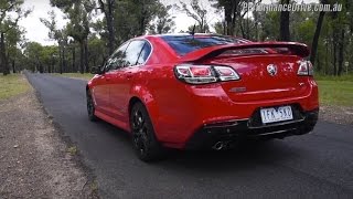 2016 Holden Commodore SS V Redline LS3 0100kmh amp engine sound [upl. by Bronez]