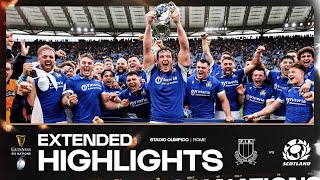 HISTORIC WIN 🇮🇹  EXTENDED HIGHLIGHTS  ITALY V SCOTLAND  2024 GUINNESS MENS SIX NATIONS RUGBY [upl. by Felder]