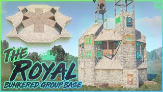 The Royal  Group Base with Open Core and Bunkered Loot Rooms  Rust 2024 [upl. by Eniliuqcaj888]