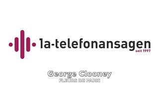 Anrufbeantworter Ansage mit George Clooney  Detlef Bierstedt FLEURS DE PARIS [upl. by Anilam]