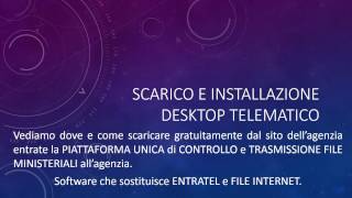 Scarico e installazione desktop telematico  DOMUS Programma gestione condomini [upl. by Eadith]