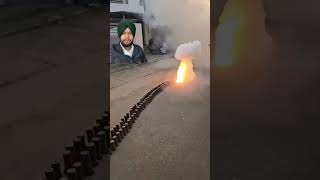 fireworks diwali fireworks amritsar jindgirahisebashavenaamni streetfood [upl. by Nylecyoj]