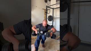 100lb Pistol squats garage workout Daily fitness Longevity Self defense Fight fitness [upl. by Enyalaj]