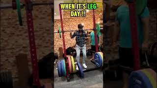 When It’s LEG DAY🦵 Leg Day Best Workout🏋️‍♂️ gym gymmotivation legdayworkout badrifitness [upl. by Eckblad364]