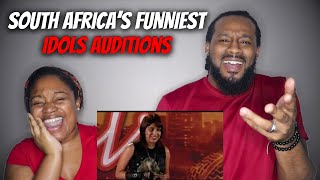 South Africas FUNNIEST Idols Auditions EVER  The Demouchets REACT [upl. by Sascha]