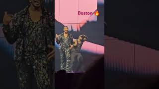 Usher Performs Party Ft Chris Brown Sends Shout Out To Boston FB Team usher concert music [upl. by Danyluk]