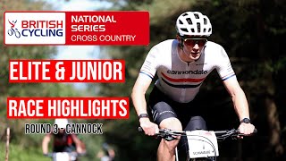 Elite amp Junior Race Highlights British Cycling National XC Round 3 Cannock Chase [upl. by Mirella]