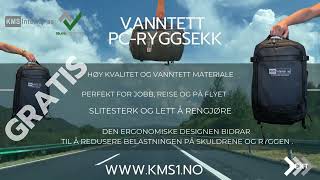 GRATIS Vanntett PCryggsekk i sett med hel ergonomisk KENT kontorstol KMS INTERIØR Kontorinnredning [upl. by Thill]