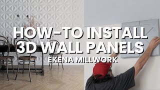 HowTo Install 3D Wall Panels by Ekena Millwork [upl. by Fidellas945]