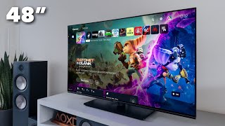 Unboxing Panasonics 48quot OLED TV  First Impressions [upl. by Petr]