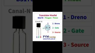 TRANSISTOR MOSFET BS170 N Channelshortvideoviral [upl. by Ehcropal236]