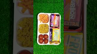 Dairy Milk Chocolate Biscuits Maggi Noodles Kurkure Gulab Jamun amp Frooti Lunch Box Ideas 🥰 😋 [upl. by Knepper]