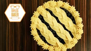 How To Make A Decorative Pie Crust  Topless Baker [upl. by Paradies286]