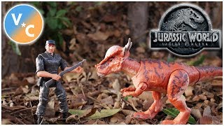 Mattel Jurassic World Stygimoloch amp Mercenary Story Pack Review [upl. by Randa484]