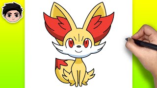 How to Draw FENNEKIN from Pokemon  Easy StepbyStep [upl. by Adnahsal]