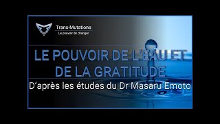 le pouvoir caché de leau et de la gratitude Dr Masaru Emoto [upl. by Ayel]