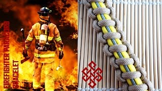 How to Make a Firefighter Style Paracord Bracelet Cynical Solomon Tutorial [upl. by Anitsrik]