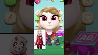 Charlie Morningstar Makeover By Talking Angela 2 Craft Fair shorts viral trending angela2 yt [upl. by Atalee417]