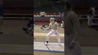 She can parry everything 😯 sports sabrefencing fencing swords [upl. by Aidiruy993]