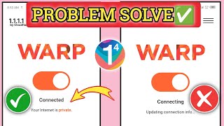 Fix 1111 vpn not connecting  1111 vpn connection problem 2024  cloudflare warp not connecting [upl. by Ahsercul958]