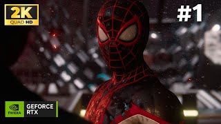 SPIDERMAN MILES MORALES PC Gameplay Walkthrough Part 1 FULL GAME 2K 60FPS ULTRA  No Commentary [upl. by Lexa]