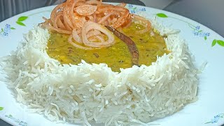 How to Make Palak Dal  Palak Dal with Rice 🍚 [upl. by Enaht]