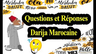 Apprendre darija  20 questions et réponses quotidiennes en arabe marocain [upl. by Warring]