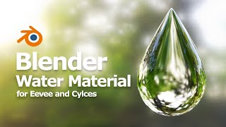 Blender Transparent Water Material for Eevee and Cycles  Principled BSDF Shader [upl. by Alegnaoj]