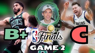 Grading Every Player Performance in CelticsMavericks NBA Finals Game 2 [upl. by Enomyar]