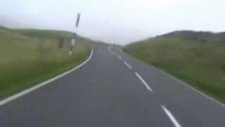 Hartside Honda VFR 750 ride into the clouds with sound [upl. by Anoirtac]