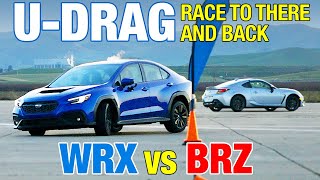 UDRAG 2022 Subaru BRZ vs 2022 Subaru WRX [upl. by Alonzo435]