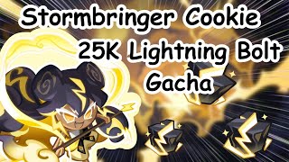 Stormbringer Cookie 25K Lightning Bolt Gacha Cookie Run Kingdom [upl. by Otsenre]