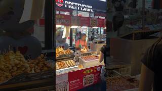 Myeongdong street food mukbang streetfood seoultrip citywalk seoulstreet [upl. by Doniv]