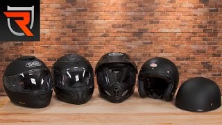 Motorcycle Helmet Type Buyers Guide Video  Riders Domain [upl. by Halilahk]