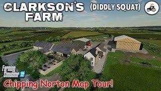 CLARKSON’S FARM DIDDLY SQUAT “CHIPPING NORTON” FS22 MAP TOUR  NEW MOD MAP Review PS5 [upl. by Randall]