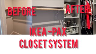 CLOSET ORGANIZATION SMALL CLOSET SOLUTIONS DIY IKEA PAX HOW TO MAXIMIZE YOUR CLOSET SPACE [upl. by Leizahaj]